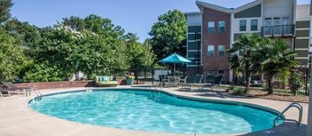 Resort-style swimming pool